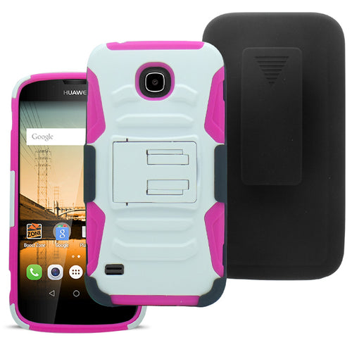 HUAWEI UNION/Y538 ECLIPSE PINK COMBO HOLSTER CLIP CASE