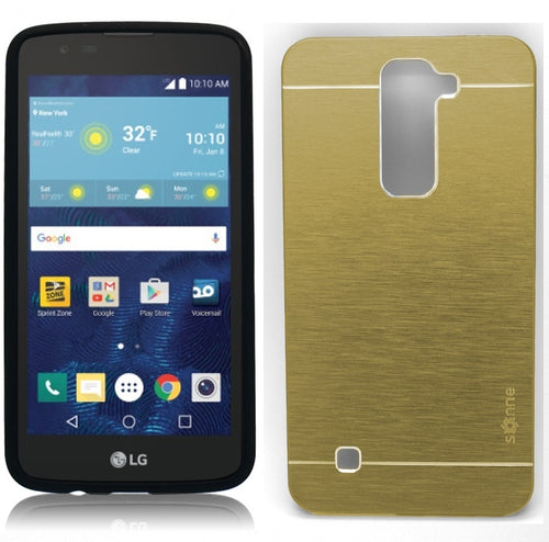 LG TRIBUTE 5/K7 GOLD SONNE ALUMINUM BRUSHED CASE