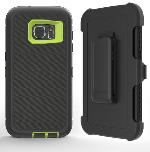 SAMSUNG GALAXY S7/G930 GUARDIAN BLACK ON LIME GREEN CASE