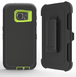 SAMSUNG GALAXY S7/G930 GUARDIAN BLACK ON LIME GREEN CASE