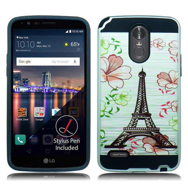 LG STYLO 3 / LS777 EIFFEL TOWER PRINT DUO LAYER CASE