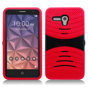 ALCATEL FIERCE XL/5054/FLINT GUARDIAN RED ON BLACK CASE