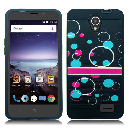 ZTE PRESTIGE 2/N9136/MAVEN 3/OVERTURE 3 BUBBLE GUMMY PRINT DUO LAYER CASE