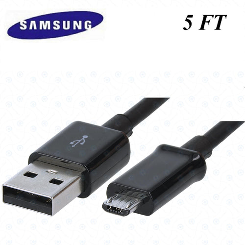 Samsung OEM V9 / Micro Black 5 Ft Long Data Cable