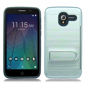 ALCATEL TRU/STELLAR GRAY ON BLACK DUO LAYER CASE