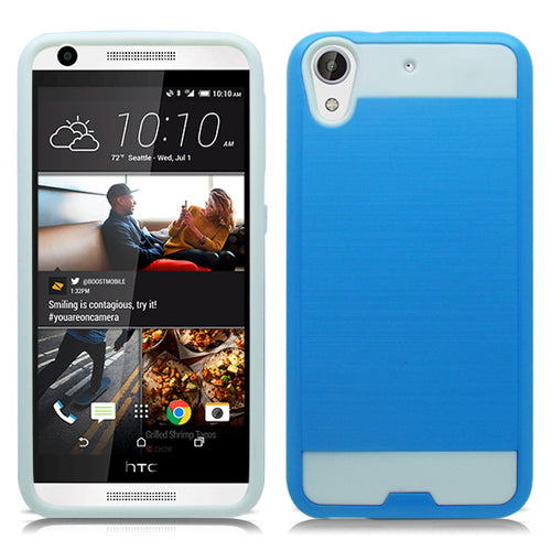 HTC DESIRE 626 BLUE ON WHITE DUO LAYER CASE