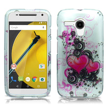 MOTOROLA E 2 LTE EXOTIC HEART SNAP ON DESIGN CASE
