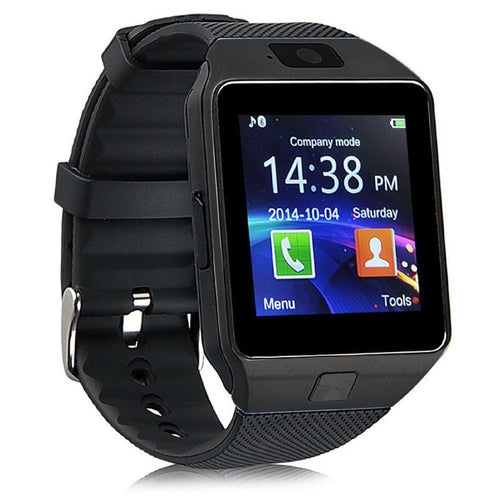 BUILT-IN CAMERA BLACK SMART WATCH BLUETOOTH