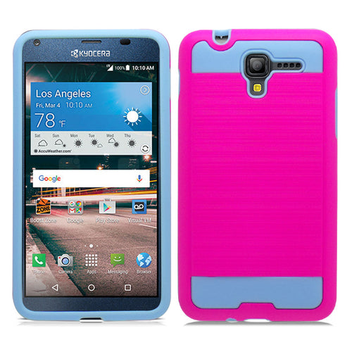 KYOCERA REACH/C6743/VIEW PINK ON BABY BLUE DUO LAYER CASE