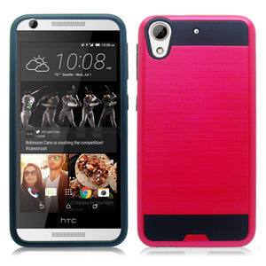 HTC DESIRE 626 RED ON BLACK DUO LAYER CASE