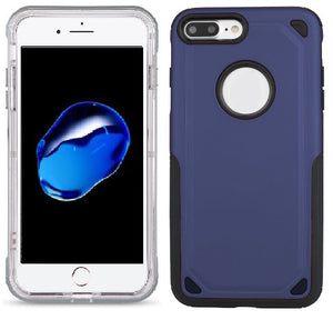 Apple iPhone 8 Plus/7 Plus (5.5'') Blue Hybrid Texture Slim Case