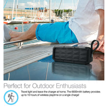 Indoor/Outdoor  IPX6 shock, dust, splash, and weather-proof speaker