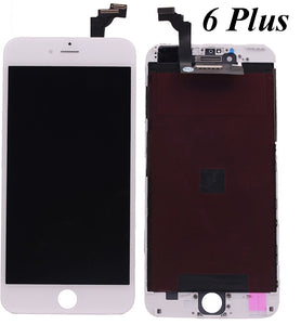 APPLE iPHONE 6 PLUS WHITE 5.5" LCD TOUCH SCREEN DIGITIZER ASSEMBLY REPLACEMENT