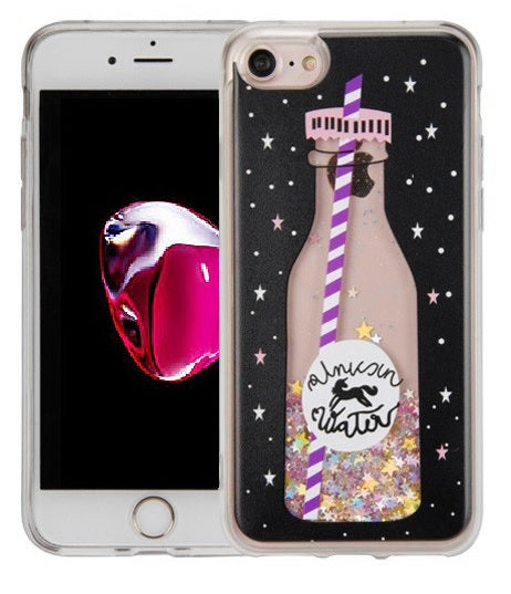 Apple iPhone 8/7/6 (4.7'') Candy Liquid Glitter Bottle Design Case