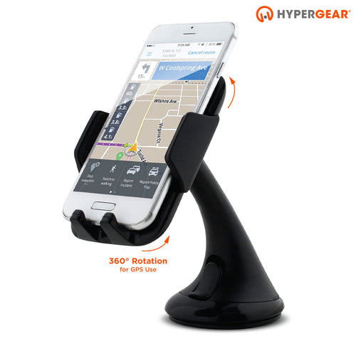 Quick release universal swiveling car mount.