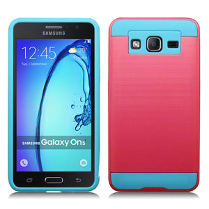 SAMSUNG ON5/G550 PINK ON BLUE DUO LAYER CASE