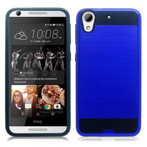 HTC DESIRE 626 BLUE ON BLACK DUO LAYER CASE