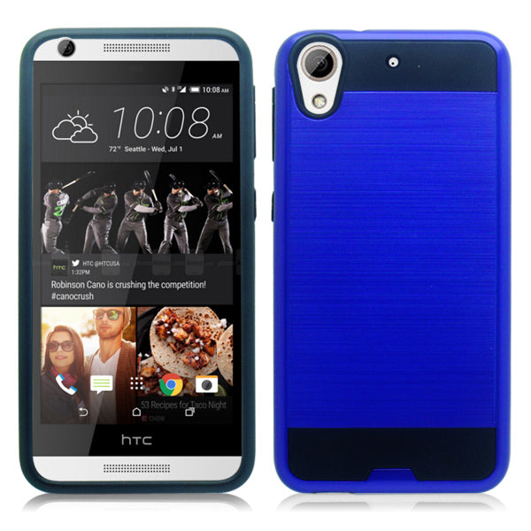 HTC DESIRE 626 BLUE ON BLACK DUO LAYER CASE