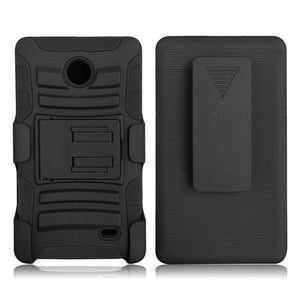 NOKIA LUMIA 635/630 BLACK ECLIPSE COMBO HOLSTER CASE