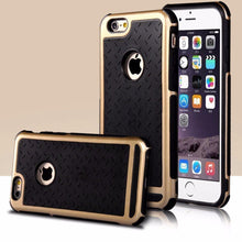 APPLE IPHONE 6/6S GOLD HYBRID DUAL LAYERD DIAMOND PLATE CASE