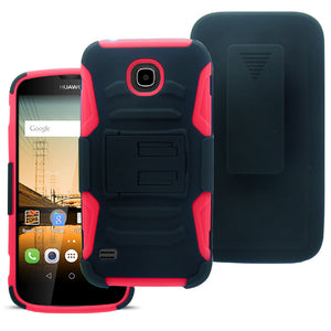 HUAWEI UNION/Y538 ECLIPSE RED COMBO HOLSTER CLIP CASE