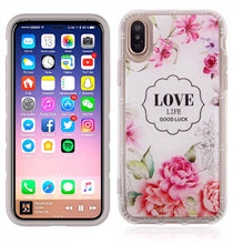 Apple iPhone X (5.8'') Flower Design Anti Gravity Sticky Flex Case