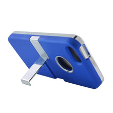 APPLE IPHONE SE/5S HYBRID BLUE METAL HARD CASE