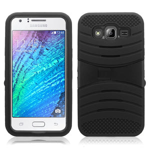 SAMSUNG GALAXY AMP PRIME/NOVA/J3 GUARDIAN BLACK ON BLACK CASE