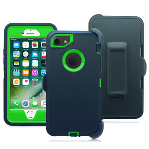 APPLE iPHONE 6S PLUS /7 PLUS (5.5'') GUARDIAN BLACK ON LIME GREEN CASE