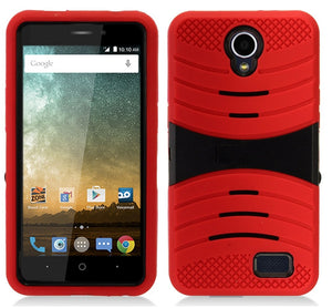 ZTE PRESTIGE 2/N9136/MAVEN 3/OVERTURE 3 GUARDIAN RED ON BLACK CASE