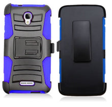 ALCATEL FIERCE 4/5051/POP 4 BLUE ECLIPSE COMBO HOLSTER CASE