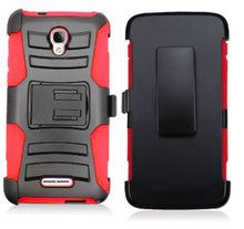 ALCATEL FIERCE 4/5051/POP 4 RED ECLIPSE COMBO HOLSTER CASE