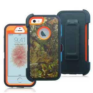 APPLE IPHONE SE/5/5S GUARDIAN RUGGED CAMOUFLAGE CASE WITH HOLSTER