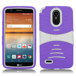 LG STYLO 3 / LS777 GUARDIAN PURPLE ON WHITE CASE