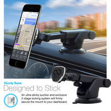 PREMIUM MAGBUDDY BLACK DASH / WINSHIELD ADJUSTABLE ARM MOUNT