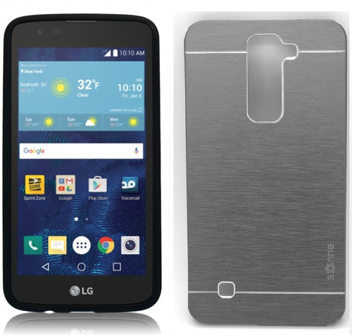 LG TRIBUTE 5/K7 GRAY SONNE ALUMINUM BRUSHED CASE