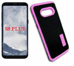 Samsung Galaxy S8 Plus/G955 Pink/Black With Kick Stand Case