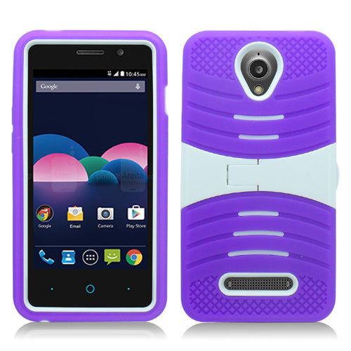 ZTE OBSIDIAN/Z820 GUARDIAN PURPLE ON WHITE CASE