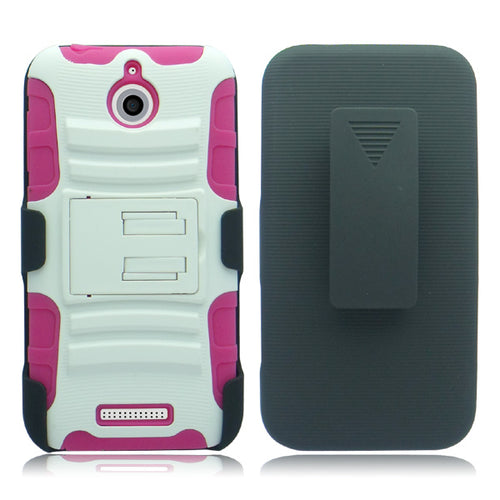 HTC DESIRE 510 PINK ECLIPSE COMBO HOLSTER CASE