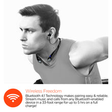 Freedom BT100 Black around the neck stereo bluetooth headset with 4.1 bluetooth technology