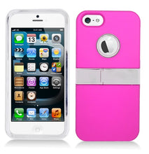 APPLE IPHONE SE/5S HYBRID PINK METAL HARD CASE