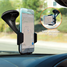 Quick release universal swiveling car mount.