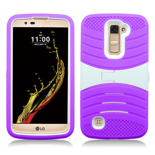 LG K10/AH2 GUARDIAN WHITE ON PURPLE CASE