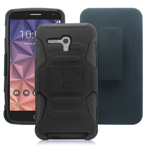 ALCATEL FIERCE XL/5054/FLINT BLACK ECLIPSE COMBO HOLSTER CASE