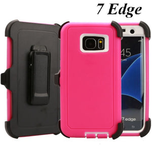 SAMSUNG GALAXY S7 EDGE/G935 GUARDIAN PINK ON WHITE CASE