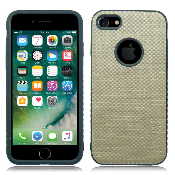 Apple iPhone 8 / 7 Light Tan Hybrid Texture Slim Case