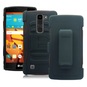 LG VOLT2/LS751/C90 BLACK ECLIPSE COMBO HOLSTER CASE