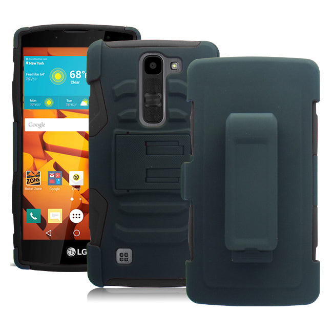 LG VOLT2/LS751/C90 BLACK ECLIPSE COMBO HOLSTER CASE