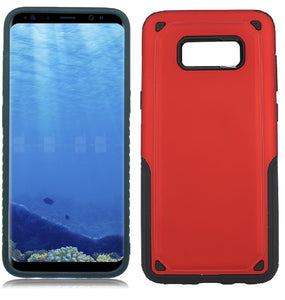 Samsung Galaxy S8/G950 Red Hybrid Texture Slim Case