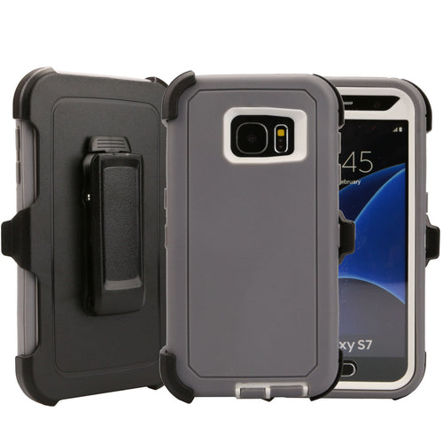 SAMSUNG GALAXY S7/G930 GUARDIAN GRAY ON SILVER CASE